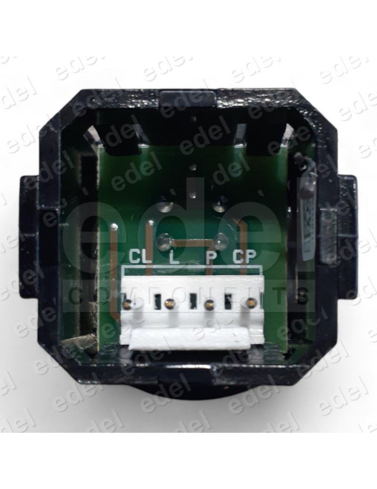 0590510NLI PULSADOR ENOR PLM-P ANILLO NEGRO LISO