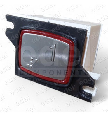 PULSADOR JMT TVAB 1NO LUMINOSO 24V LED ROJO 1