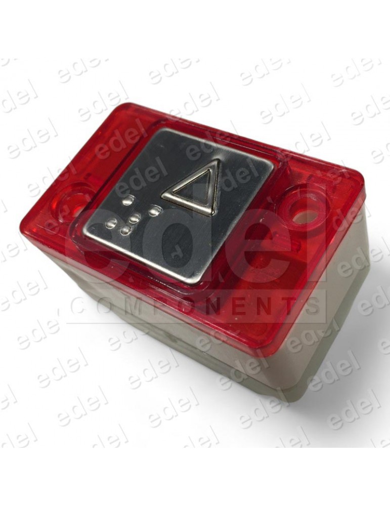 PULSADOR JMT AV1B 1NO LUMINOSO 24V LED ROJO FS