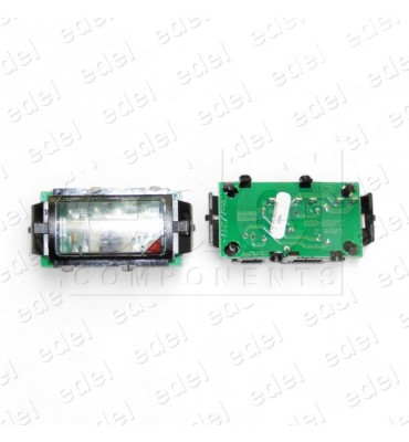 PULSADOR CABINA KONE RECTANGULAR M10 24V SIN MARCO