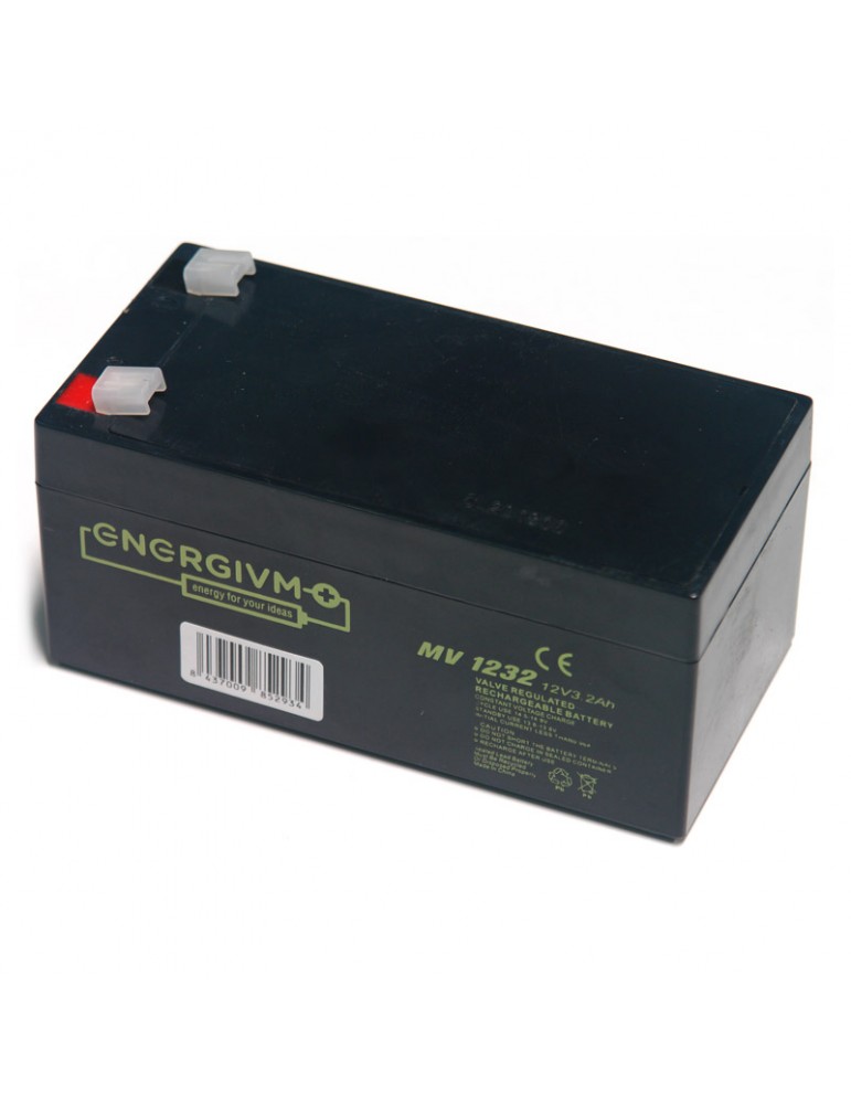 MV1232 BATERIA PLOMO 12V 3.2A ENERGIVM