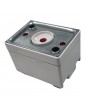 CUERPO PULSADOR SQ 3 LUM. ROJO 24V 1C
