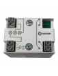 CUERPO PULSADOR SQ 3 LUMINOSOS ROJO 24V 1C