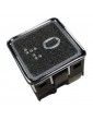 PULSADOR ELMI RP42 GRAFITO BRAILLE LED ROJO 24V (0)