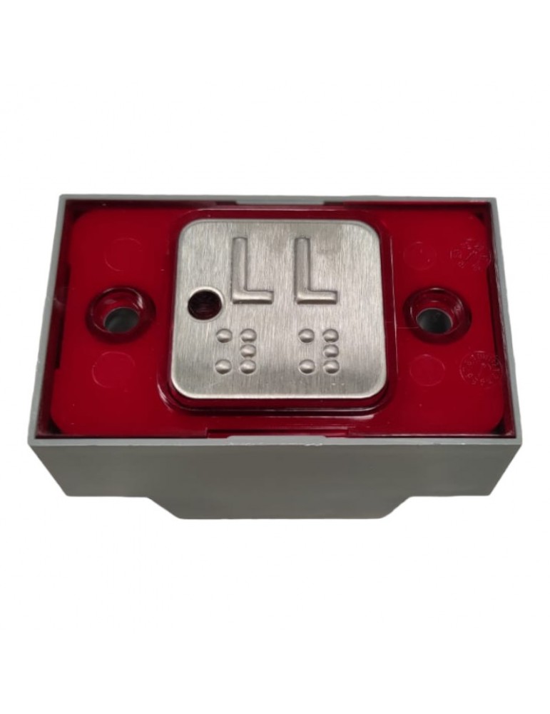 PULS. MP COMPAC T BRA. CON PILOTO 24V ROJO LL