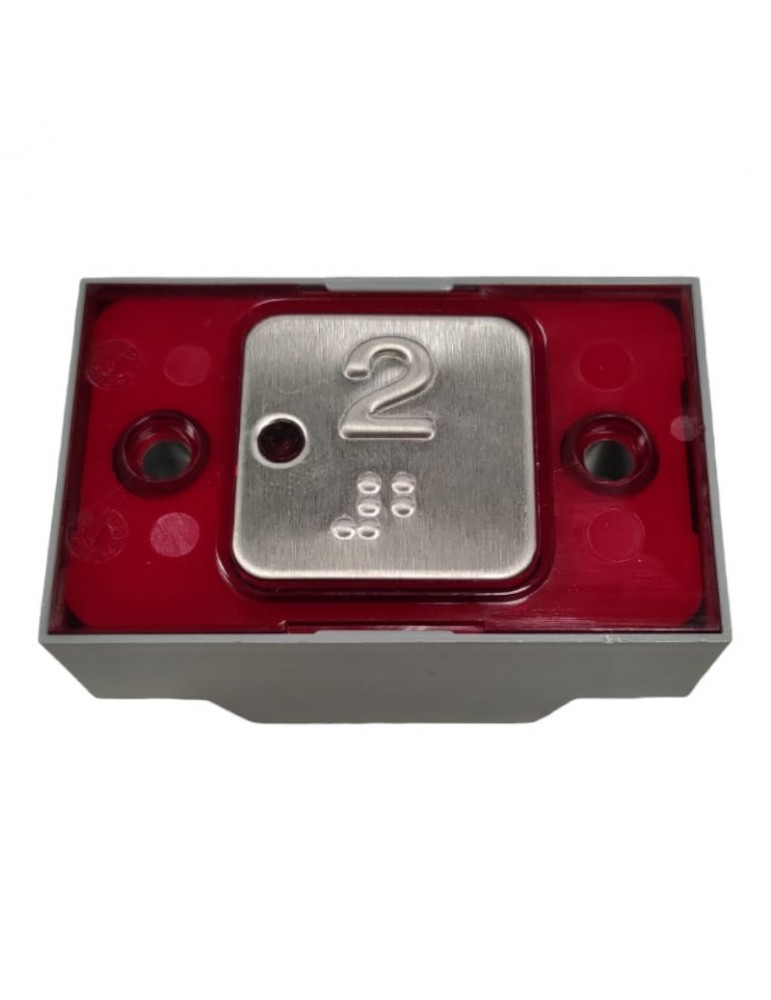 PULS. MP COMPAC T BRA. CON PILOTO 24V ROJO 2