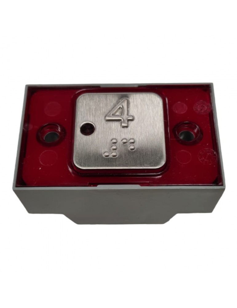 PULS. MP COMPAC T BRA. CON PILOTO 24V ROJO 4