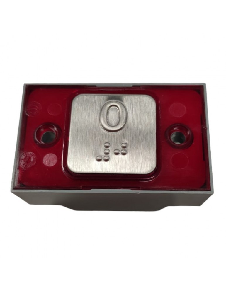 R2172PTBCR00 BOUTON MAC PUARSA COMPAC BRAILLE COR 1C 24V ROUGE 0