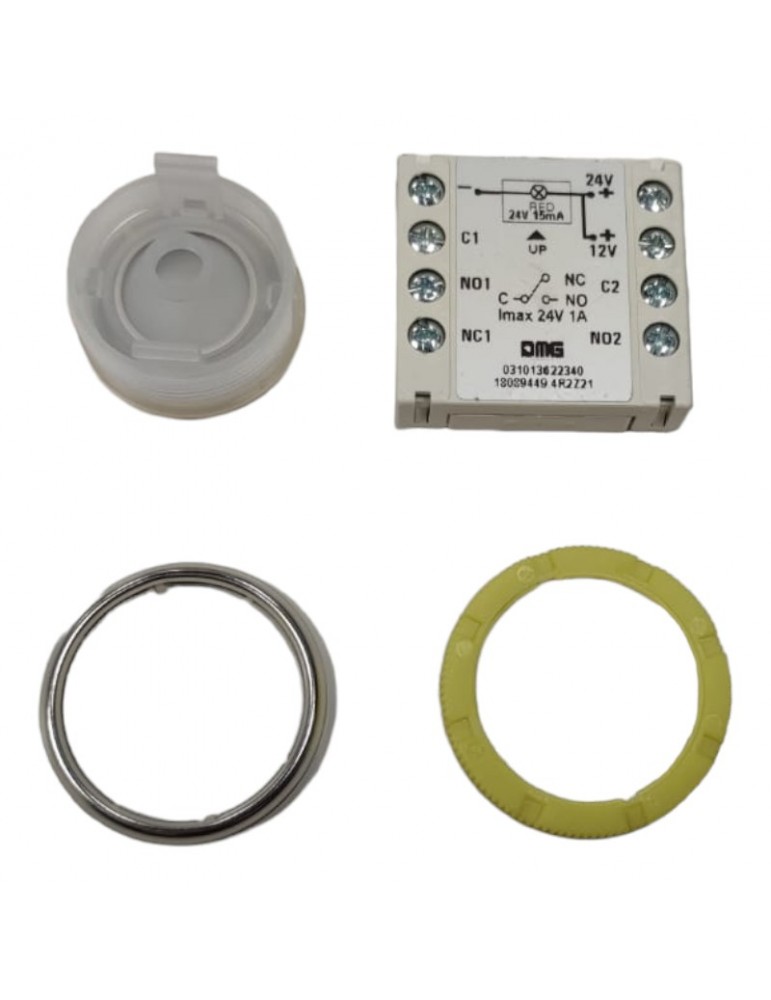 BLSAF44MR.MK ALR BOUTON DMG BLS 2C 24V ROUGE INOX ALARME