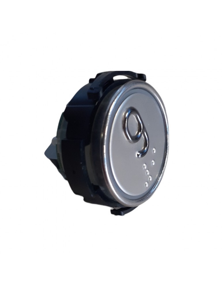 BOUTON SCHAEFER RT 42  AVEC BRAILLE ROUGE INOX 9