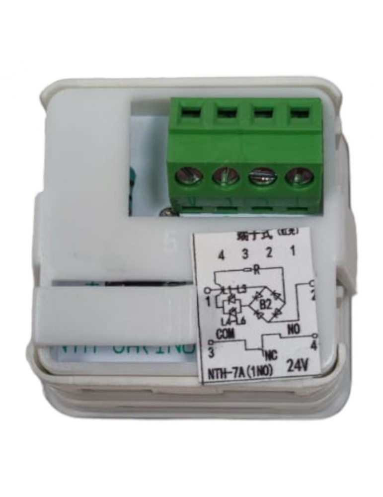 PUSH BUTTON TH-7 1NO LIGHT 24V RED "LL"