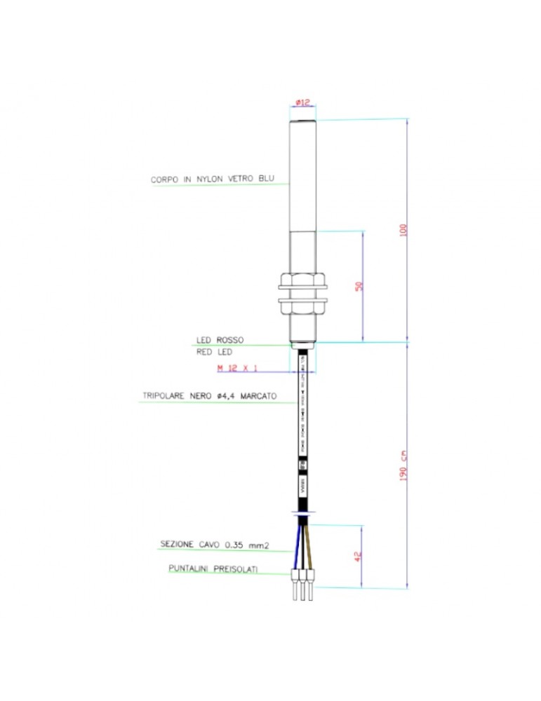 DETECTOR MAGNÉTICO STEM NO PNP EFECTO HALL 3HILOS