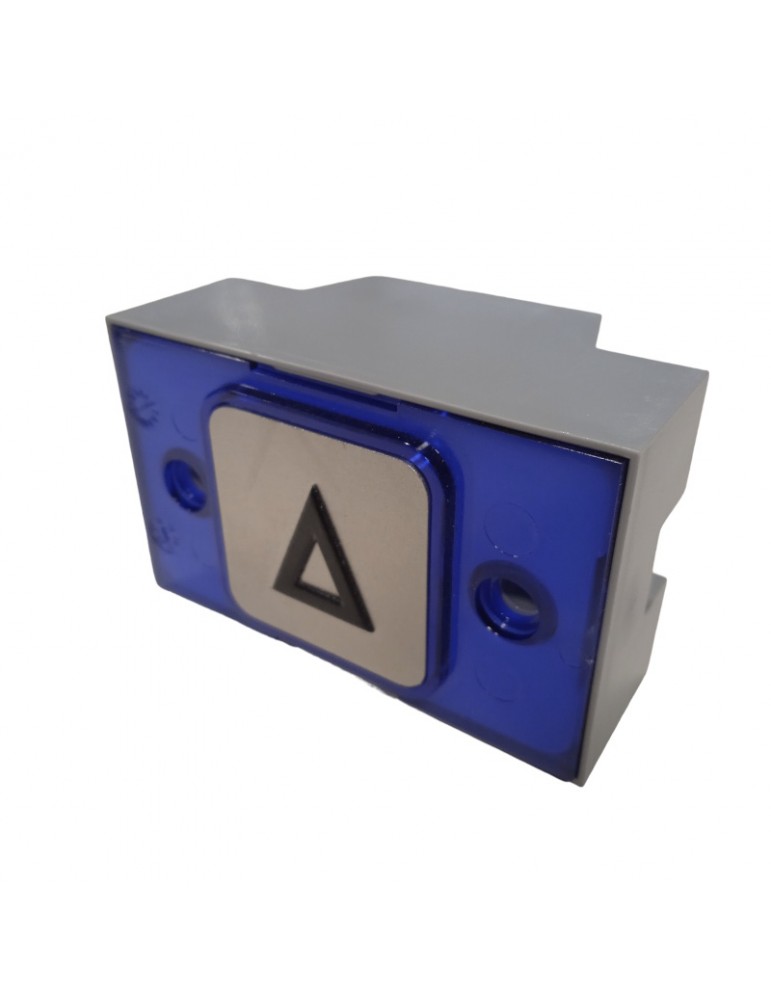 R2172PTBCAY45 PULSADOR MAC PUARSA COMPAC BRAILLE COR 1C 24V AZUL FLECHA SUBIDA
