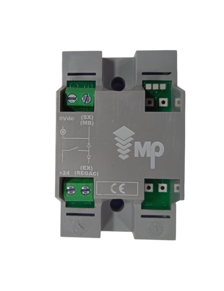 R2172PTBCAY45 BOUTON MAC PUARSA COMPAC BRAILLE COR 1C 24V BLEU  FLÊCHE MONTÉE