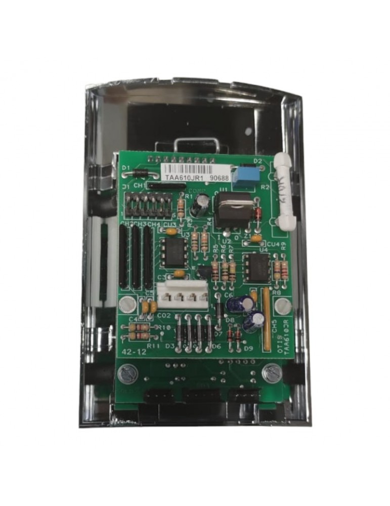 TBA23600F4 CONJUNTO MARCO+VISOR+PLACAS DISPLAY OTIS HPI CROMO