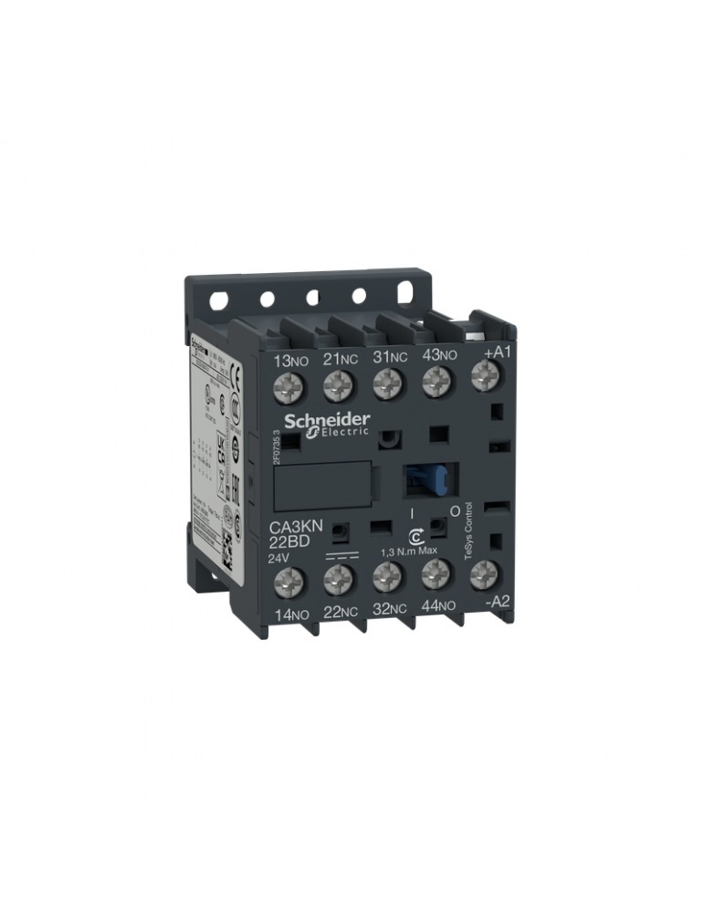 CONTACTOR AUX. CA3KN22BD 10A 24VCC 2NO+2NC