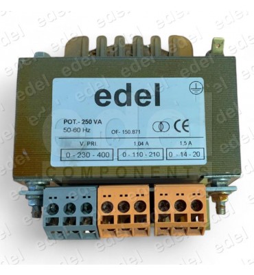 TRAFO 250VA MDP 230V-400V / SEC.: 0-110 0-20