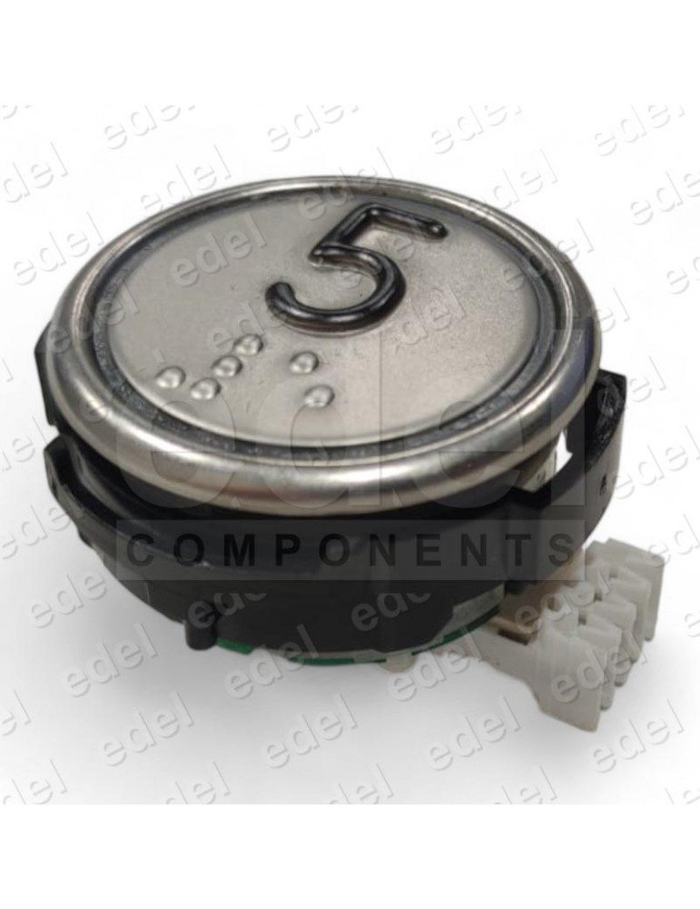 PULS. SCHAEFER RT 42WG C/BR 2C 24V ROJO INOX 5