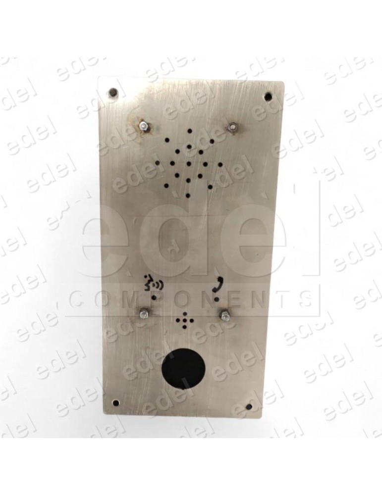 PLACA INOX TELEFONO 240X120 CON GRABADO (SIN PULS)
