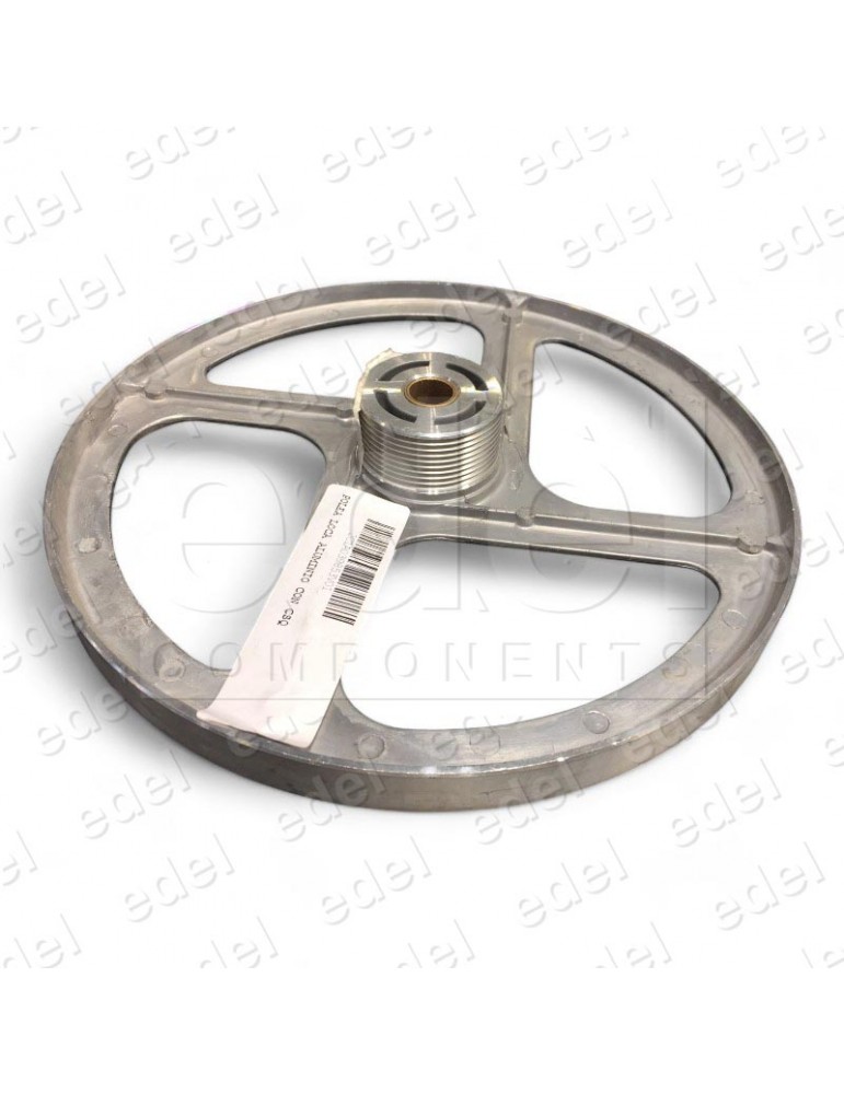 2C1A039853V01 POLEA INTERMEDIA ALUMINIO 2 RED.PUERTA CABINA WITTUR-SELCOM 255x50 MM