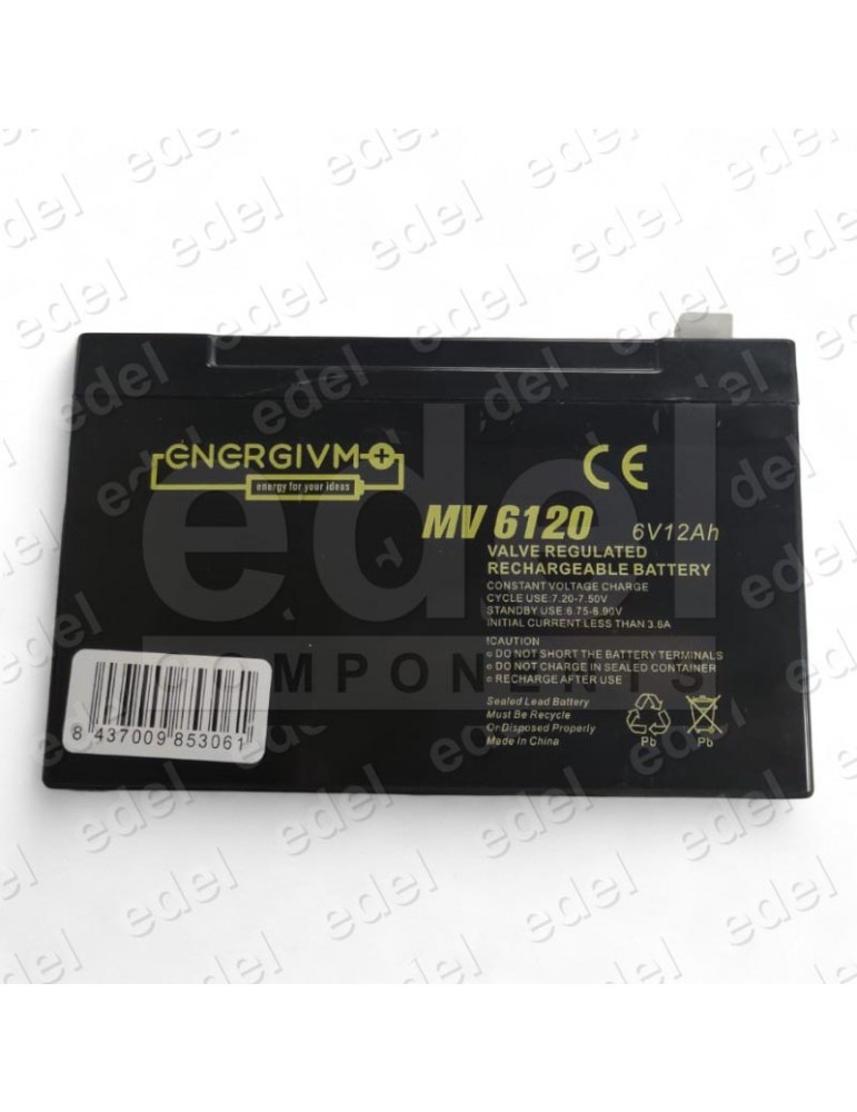 BATERIA 6V 12AH ENERGIVM 1,7K E10 F1
