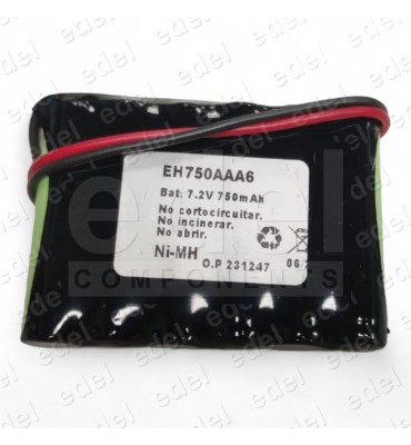 BATERIA PACK 7,2V NI-CD 750MAH + ECOTASA