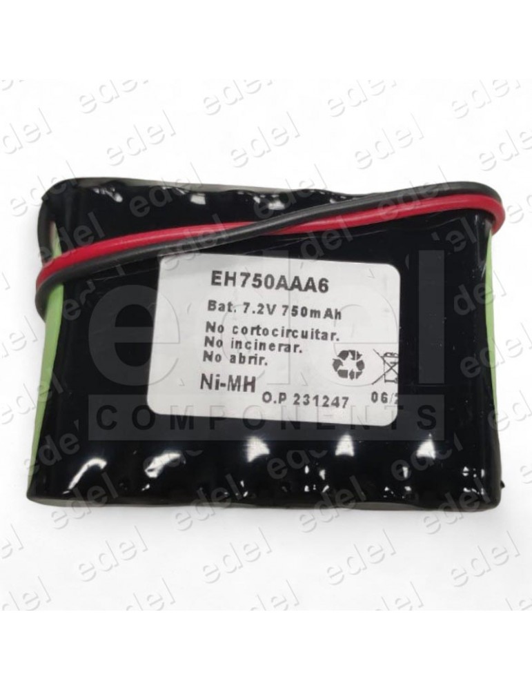 EH750AAA6 BATERIA PACK 7,2V NI-CD 750MAH + ECOTASA
