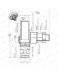 RODADERA MACLA 120X26 MM EJE MACHO