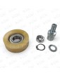 RUEDA HIDRAL MACLA CON COJINETE 50/15X18/11 6202ZZ + EJE CARRO + ANILLA EJE 15X1 + ARANDELA Y TUERCA M10