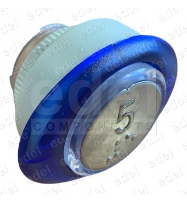 PULSADOR ELITE ZENER "5" ANILLOS FONDO PLATA