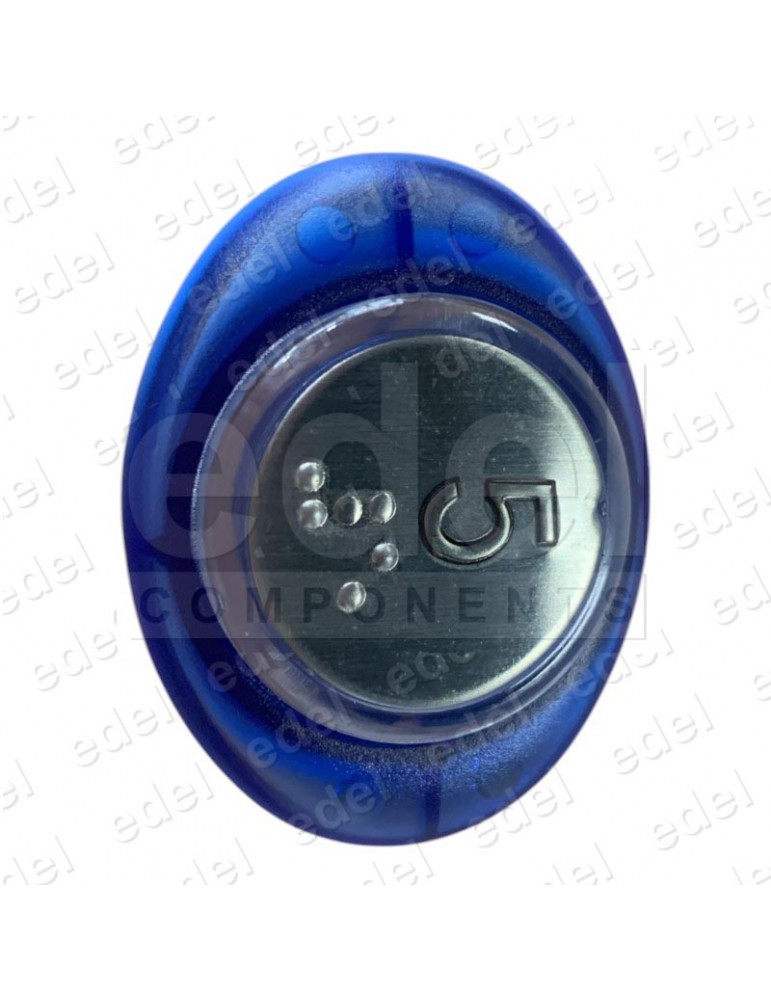 PULSADOR ELITE ZENER "5" ANILLOS FONDO PLATA
