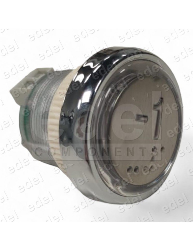 111M2B000124 BOUTON JMT M2B 1NO  LUM. 24V LED ROUGE  -1