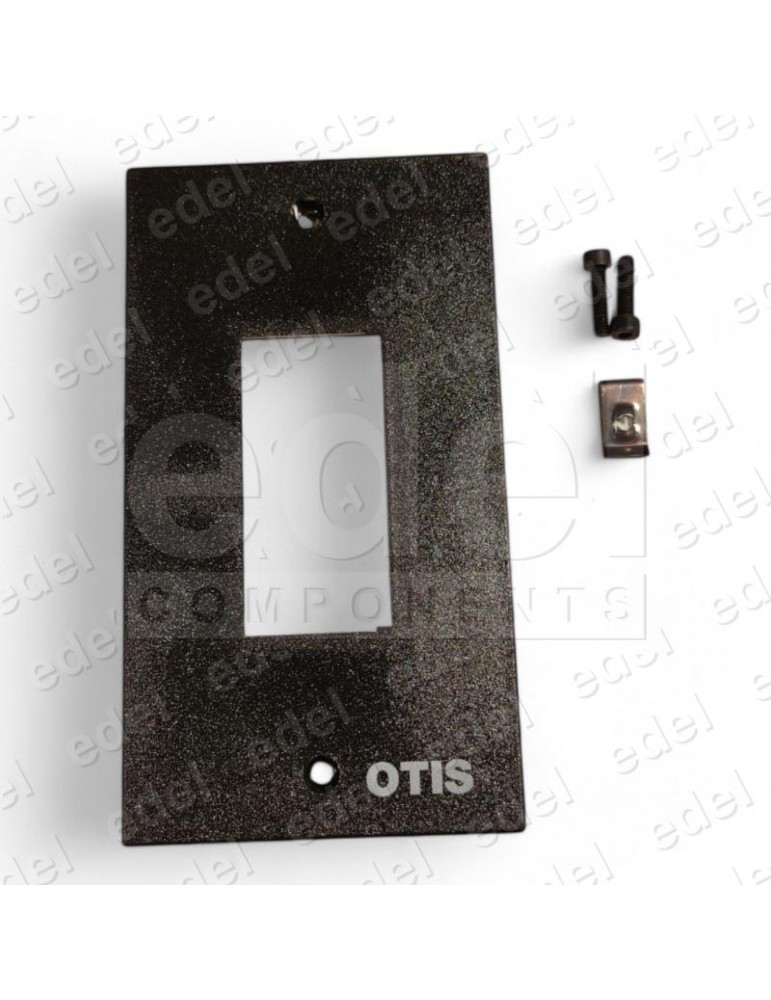 TO5039B1 MARCO BOTONERA DE RELLANO OTIS NAO NEGRA 1 PULSADOR
