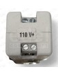 PULSADOR IRIMAR CROMO 1NO LUMINOSO 110V  ROJO "FLECHA"