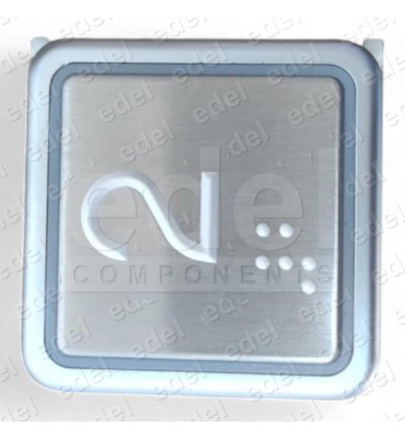 10080048 PULSADOR THYSSEN SM1+ (2) BLANCO BRAILLE