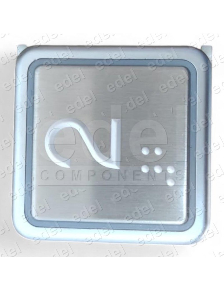 10080048 PULSADOR THYSSEN SM1+ (2) BLANCO BRAILLE
