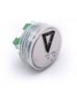 PUSH BUTTON VEGA VENUS  RED LIGHT 12/24V  ARROW DOWN