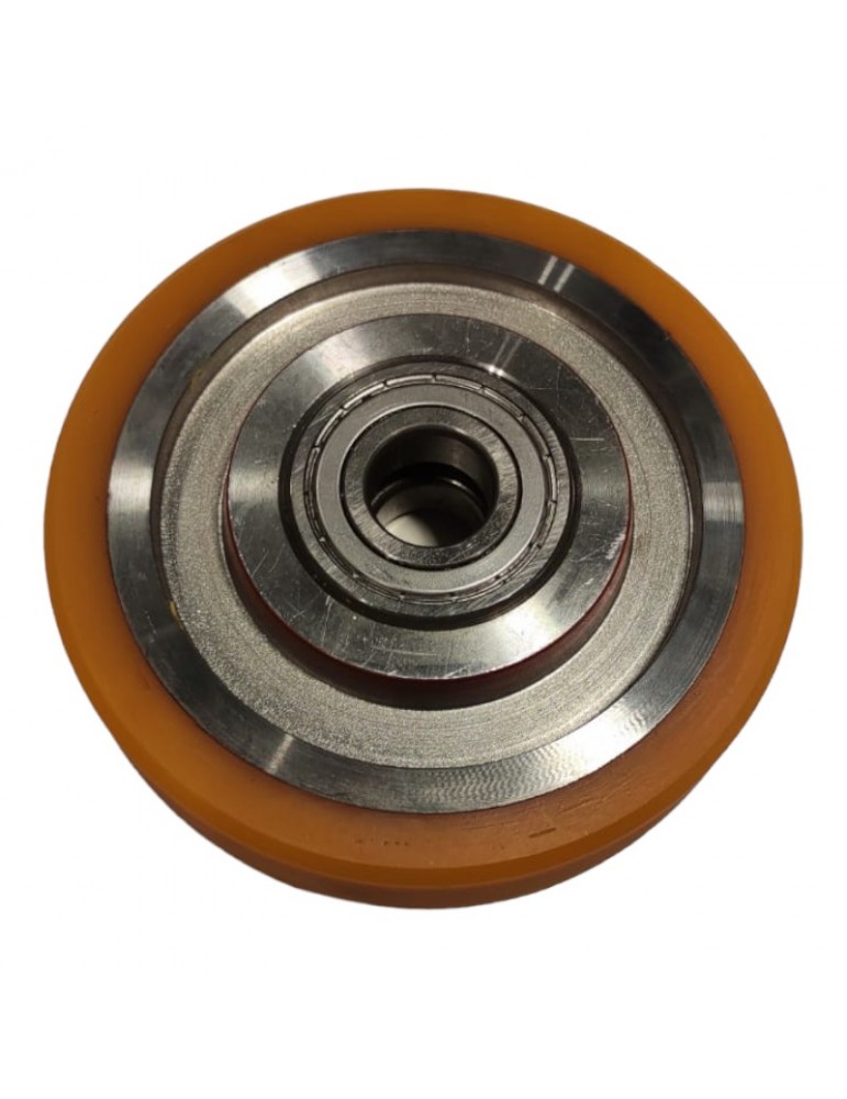 RUEDA MACLA 125X26MM CON 2 RODAMIENTOS 6004.ZZ
