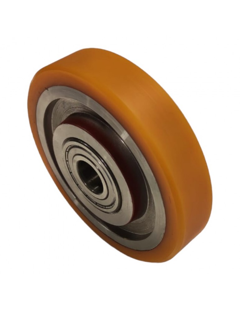 KRF7125VE RUEDA MACLA 125X26MM CON 2 RODAMIENTOS 6004.ZZ