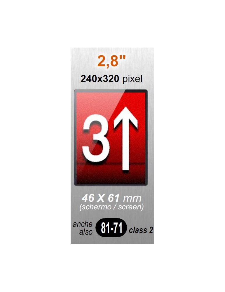 DISPLAY TFT 2.8" RAFFAELLO PARA CAN-BUS EDEL