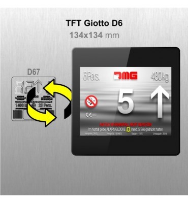 DISPLAY TFT 5.6" GIOTTO RETROFIT D6 FRONTAL SERIE