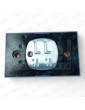 PULS. COMPAC D BRAILLE C/PILOTO 1C 24V ROJO LL