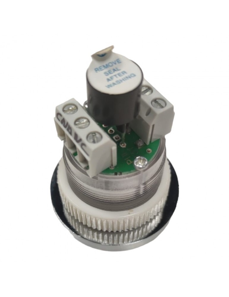 PULSADOR JMT M2B 1NO 24V LED VERDE 4 CON ZUMBADOR TDB-12