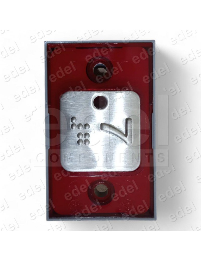 PULS. MP COMPAC T BRA. CON PILOTO 24V ROJO 7