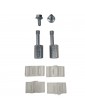 889000ALA02 KIT 2 UNIDADES PATIN INFERIOR STANDARD PUERTA PRISMA CON EJE Y TORNILLO