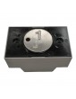 2172PVBPR224 PULSADOR COMPAC V REDONDO BRAILLE CON PILOTO 2C 24V ROJO 1