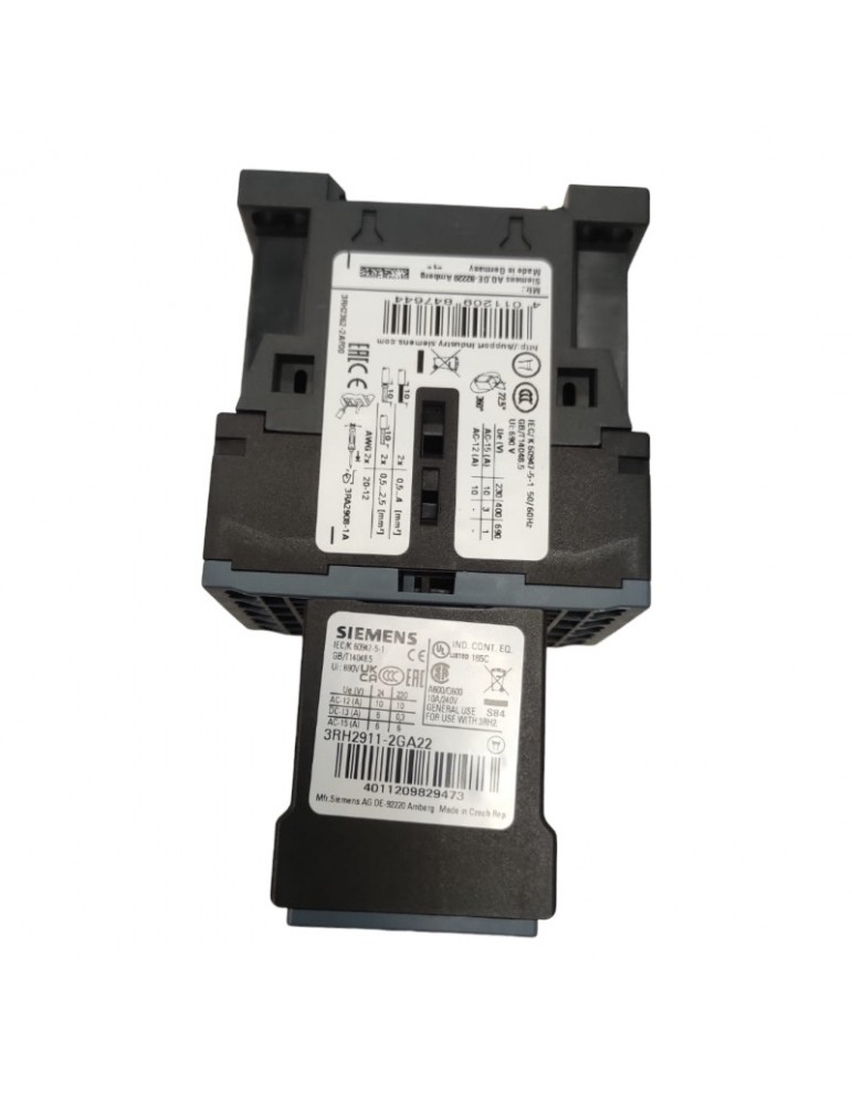 CONTACTOR + AUX. SIEMENS SIRIUS 4NO / 2NO+2NC 110V