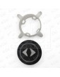 PILOTO EDEL REGLETA BLACK LUM. AZUL FLECHA DOBLE