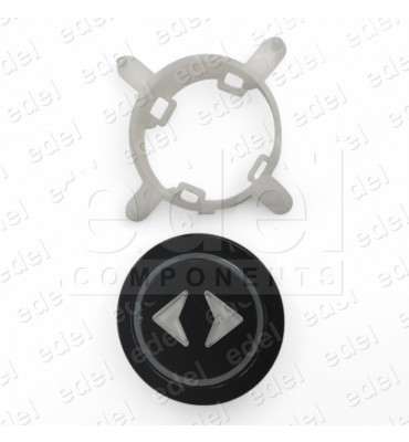 PILOTO EDEL REGLETA BLACK LUMINOSO BLANCO FLECHA DOBLE