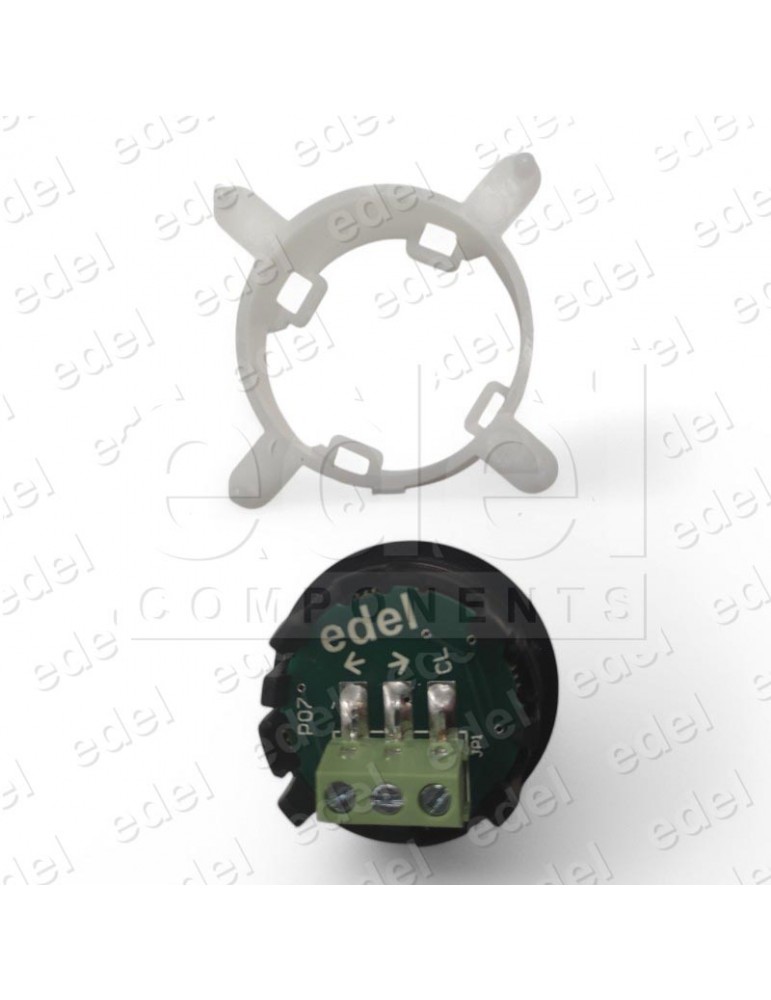 PILOTO EDEL REGLETA BLACK LUM. BLANCO FLECHA DOBLE